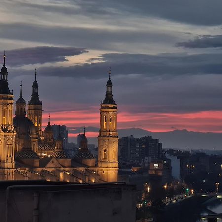 사라고사 El Mirador Del Pilar - Parking Y Vistas A La Basilica 아파트 외부 사진